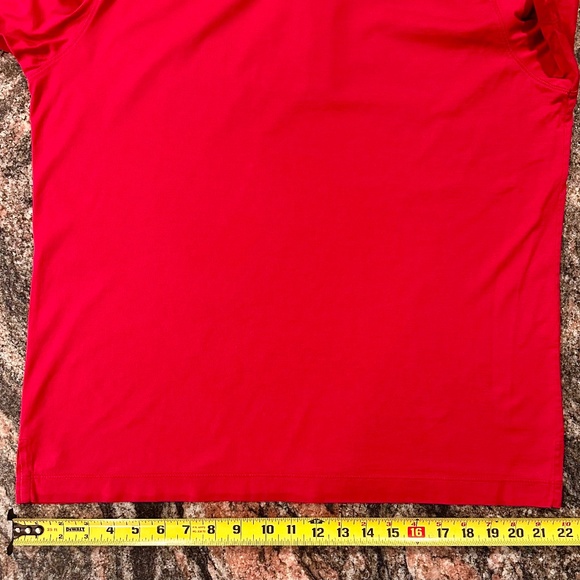 "T" Left Coast Superfine Polo / Red Pima Cotton SZ L - Picture 5 of 9